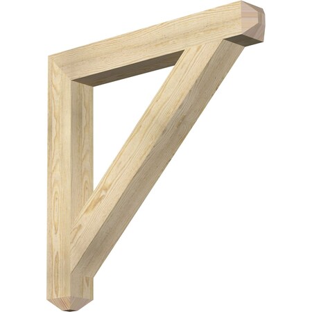 Ekena Millwork Traditional Craftsman Rough Sawn Bracket, Douglas Fir, 4"W x 32"D x 32"H BKT04X32X32TRA04RDF